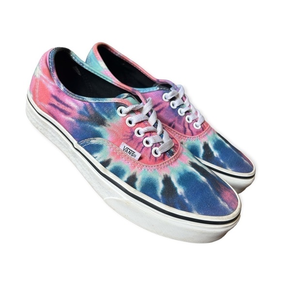 Vans Authentic Tie Dye Unisex Low Top Skate Sneakers, Women’s 9.5 Men’s 8 - Picture 1 of 7